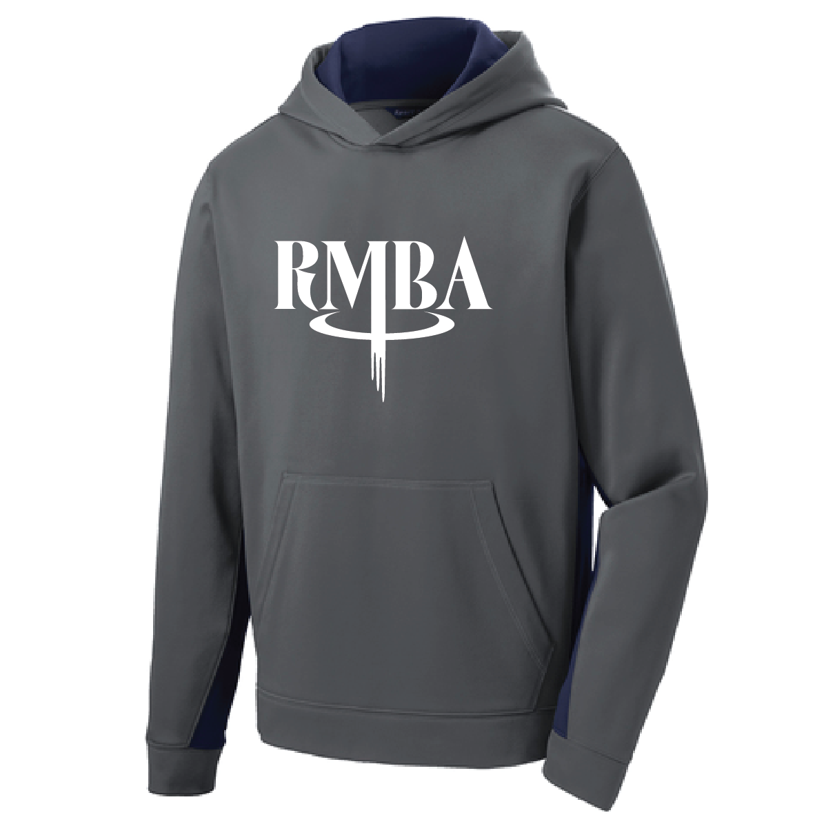 BEREN Performance Hoodie – Dark Smoke Gray / Navy